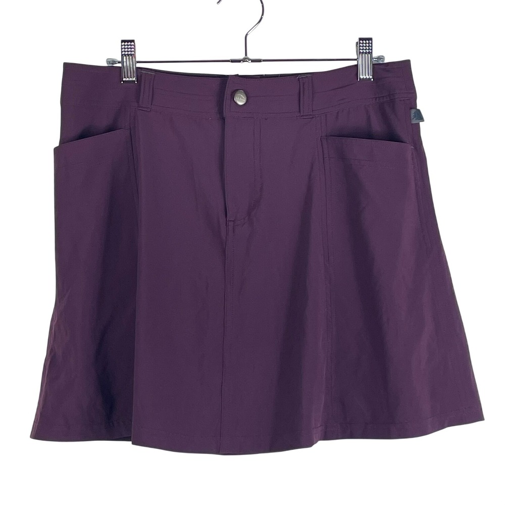 L.L.Bean Vista Trekking Skort Women's 8 Reg Purple Skirt 288936 Pockets Gorpcore